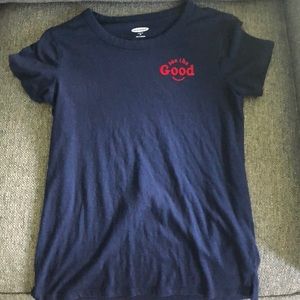 Old Navy Top | See the Good Tee | Color: Navy Blue